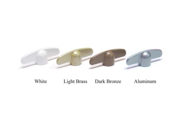 3/8" ANDERSEN Casement WINDOW CRANK ~ Butterfly HANDLE Wing Nut T-HANDLE - Choose from 4 Colors!