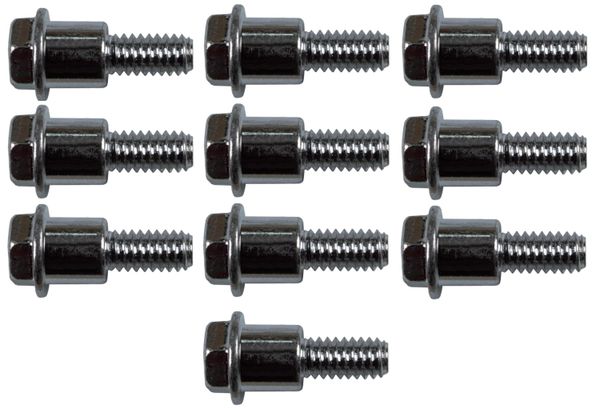 Plastic Adapter 1/4" Shoulder Bolts for Drapery Batons - 10 Pack