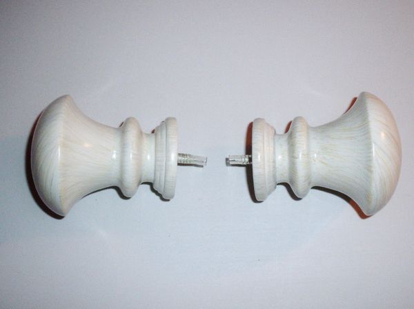 Kirsch ANTIQUE MARBLE Finials for 1 3/8" Wood Pole