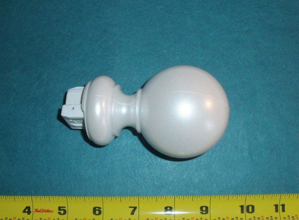 One Kirsch 1 3 8 Decorative Traverse Rod Smooth White Push In Plug