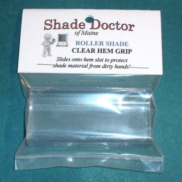 Roller Window Shade CLEAR HEM GRIP from Shade Doctor of Maine Shade Doctor of Maine