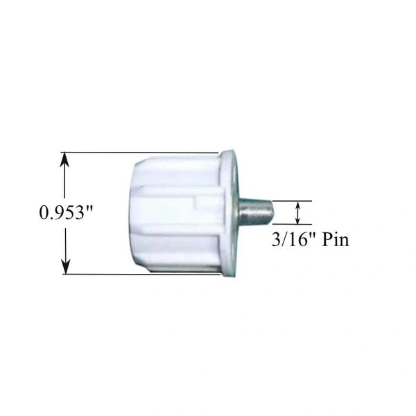 1" METAL ROLLER Spring Shade END PLUG 3/16" Pin Shade Doctor of Maine