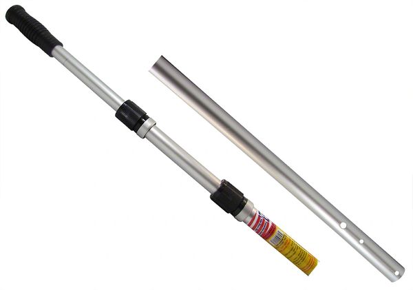 Pool Weasel 9'x 24' heavy duty, double locking, for ease of steering our  vac heads, aluminum telescopic pole