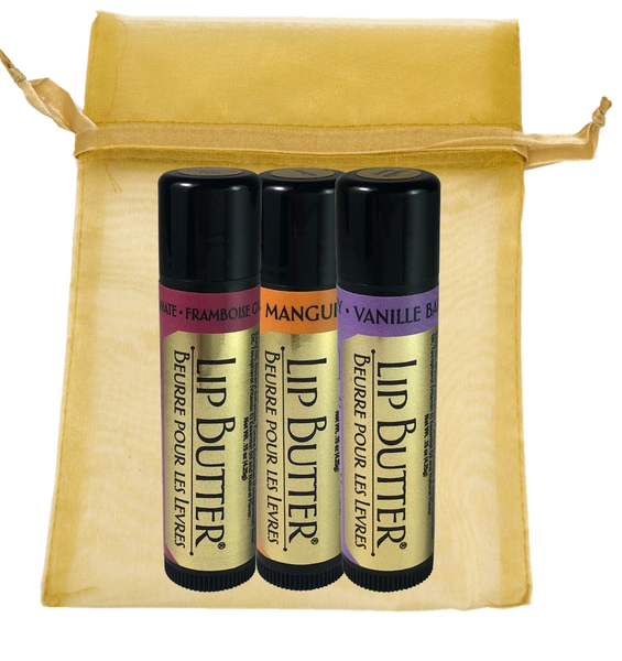 Honey House Naturals Lip Butter Tubes 3 Pack Assorted Sets