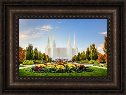 Washington DC Temple Framed Canvas 34X25 by Scott Jarvie