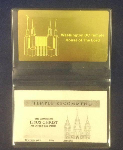 Brass Engraved Temple Recommend Holder Washington DC by Engraved Memories Plus