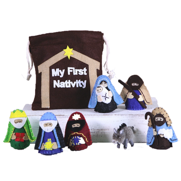 My First Nativity Quiet Bag 8-Piece Set