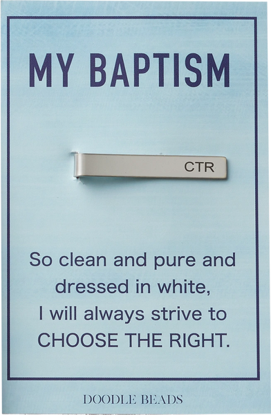 My Baptism CTR tie clip
