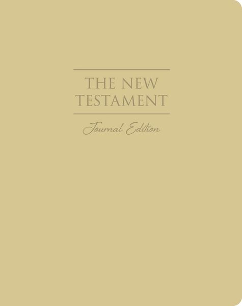 The New Testament, Journal Large Print Faux Leather Soft Cover