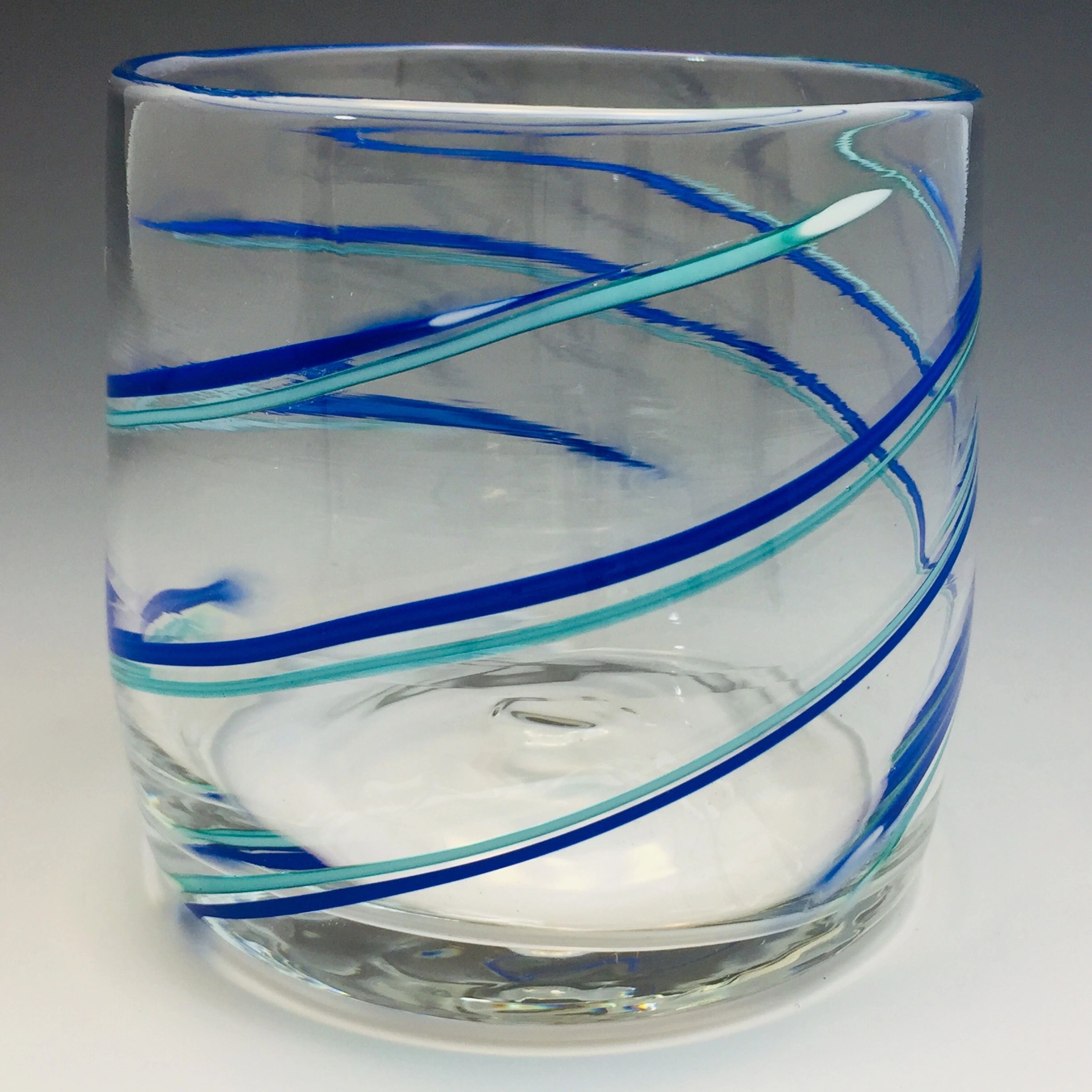 Blue rocks glass single
