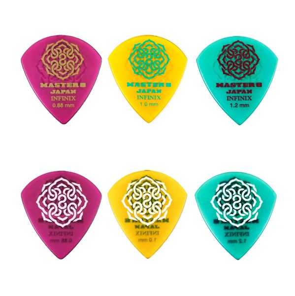 Master 8 Japan Infinix Hard Polish Grip Jazz Xl Guitar Pick 6 Pack