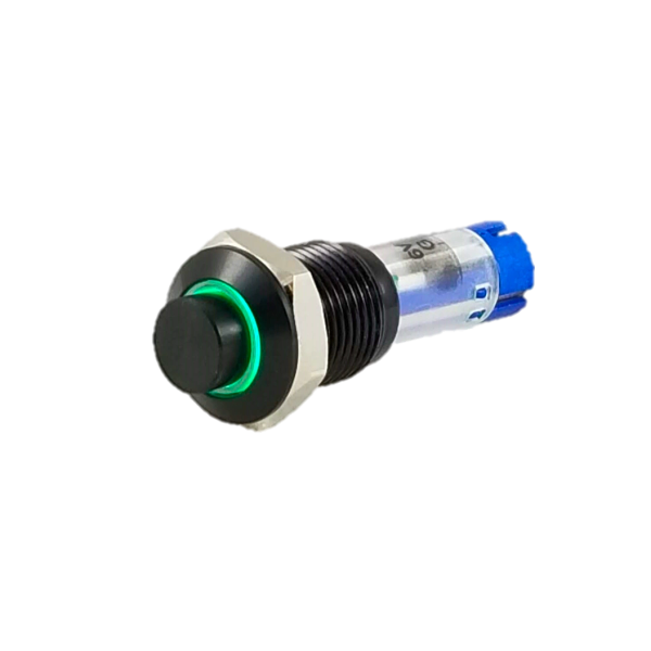 Tesi MIMMO 10MM Momentary LED Push Button Guitar Kill Switch Black