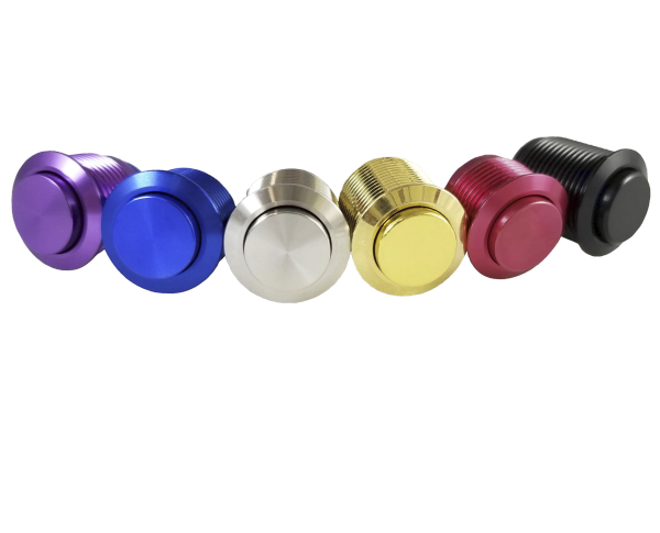 Tesi IDO XL 16mm Metal Momentary Push Button Guitar Kill Switch – Gold