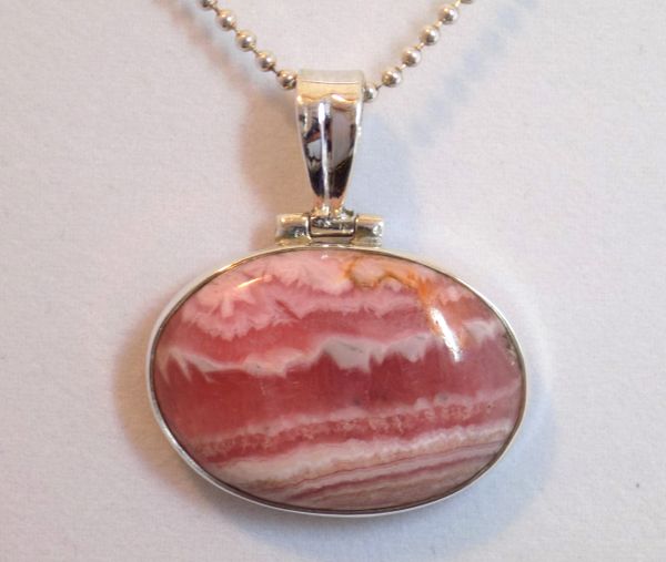 Rhodochrosite (Argentina) Pendant | Reiki de Light Gift Boutique