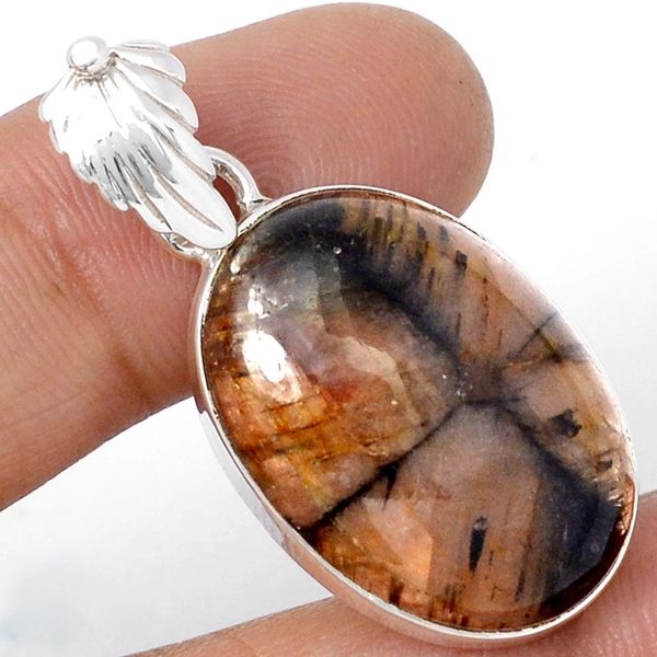 Chiastolite (Cross Stone) Pendant | Reiki de Light Gift Boutique