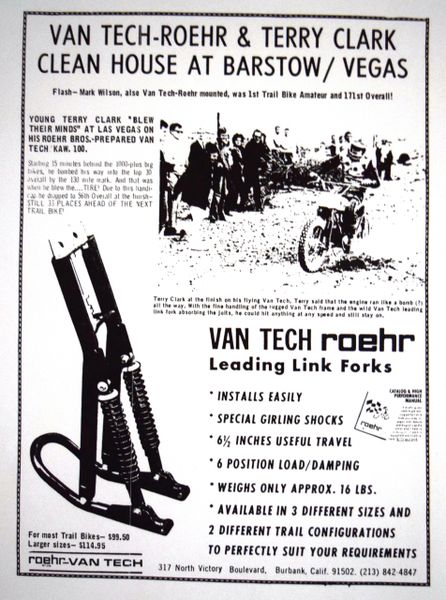 VanTech Roehr Leading Link Forks Flyer