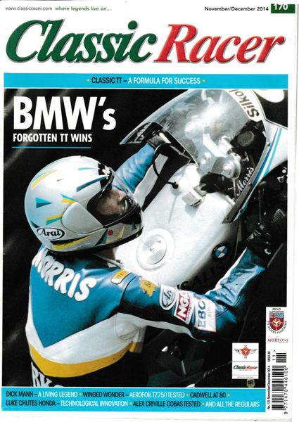 COPY OF "Steve Baker 100cc Yamaha Back To The Future" by Roger Germain, Classic Racer, Nov./December 2014