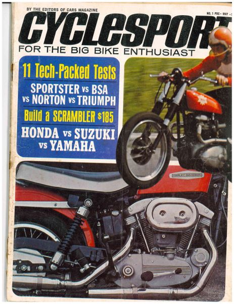 "A Big Hunk of Machine For A Small Pile of Change" by Martyn L. Schorr Cyclesport, May 1968