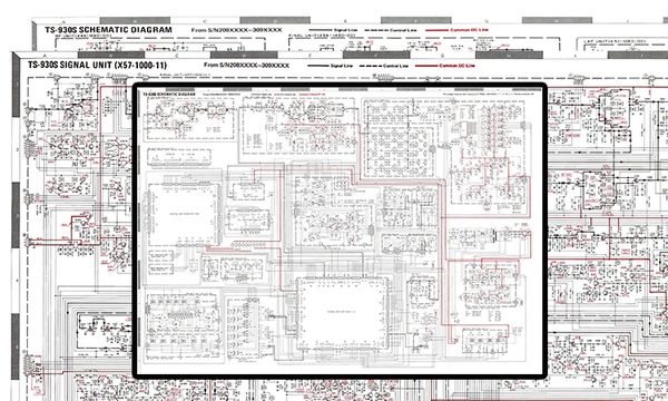 Ts 930 Schematic Set For Sn 9xxx 309xxx 24 X 36 2 Sheets