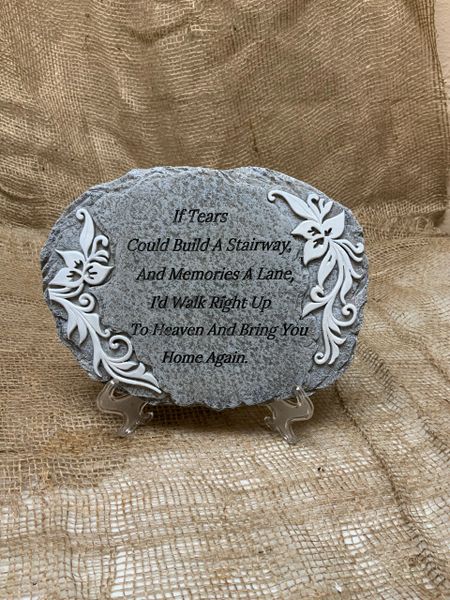 If Tears Could build a Stairway resin stepping stone | Mandy J Florist