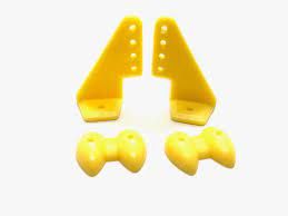 Pom Horns Yellow 20x27mm (04pcs/set)