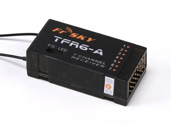 FrSky TFR6-A 7ch 2.4Ghz Receiver Futaba FASST Compatible