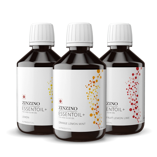 Zinzino EssentOil+, Fish and Olive Oil, Orange Lemon Mint, 300ml x 3 Bottles