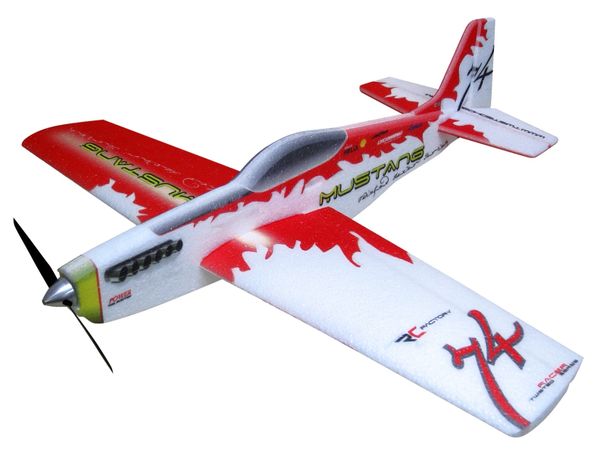 RC FACTORY MUSTANG RED WITH MOTOR ESC PROP SERVOS