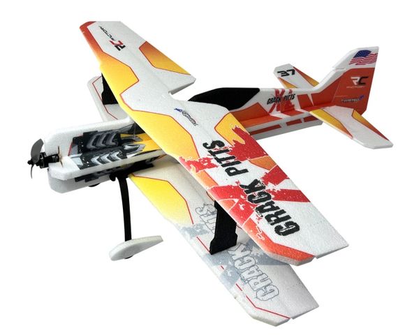 RC FACTORY CRACK PITTS XL YELLOW WITH MOTOR ESC PROP SERVOS