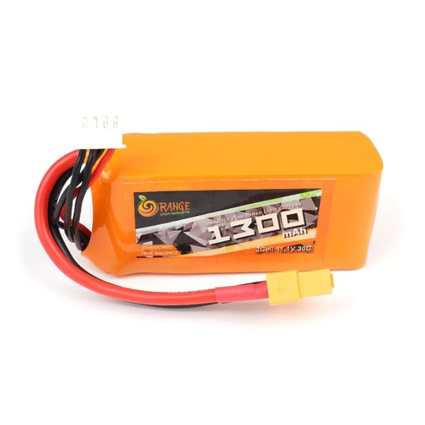 Orange 1300mAh 3S 30C/60C (11.1V) Lithium Polymer Battery Pack