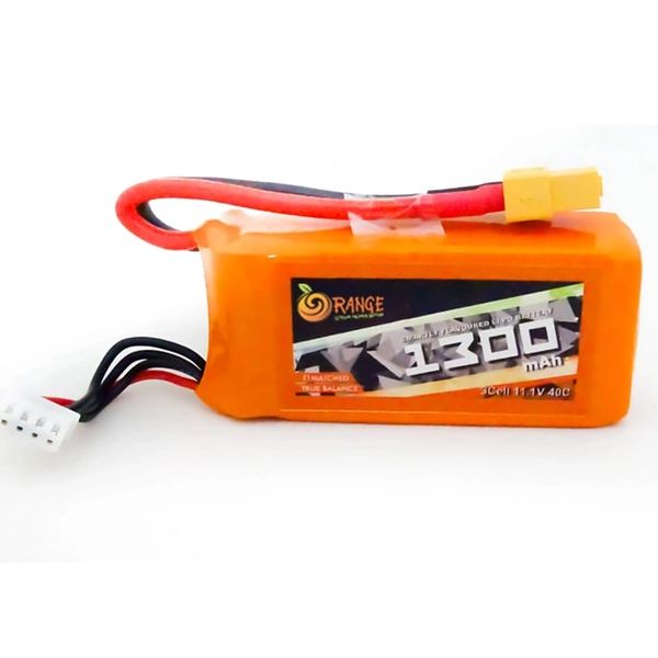 Orange 1300mAh 3S 40C/80C (11.1V) Lithium Polymer Battery Pack