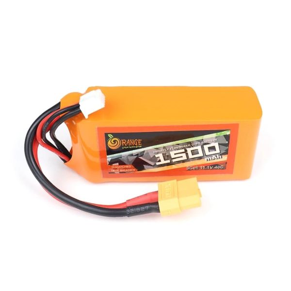 Orange 1500mAh 3S 40C/80C (11.1V) Lithium Polymer Battery Pack