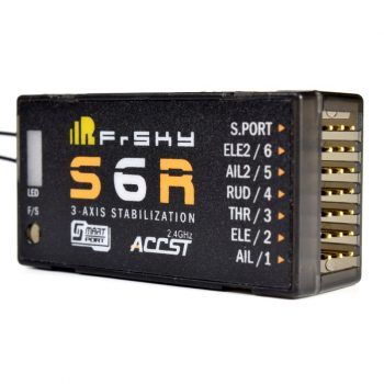 FrSky S6R (6ch receiver with built-in 3-axis gyro and 3-axis acceleration) Receiver