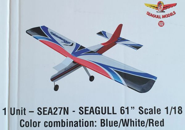 Seagull Boomerang V3 Trainer 61" ARF .46 2 Stroke Scale 1/ 18