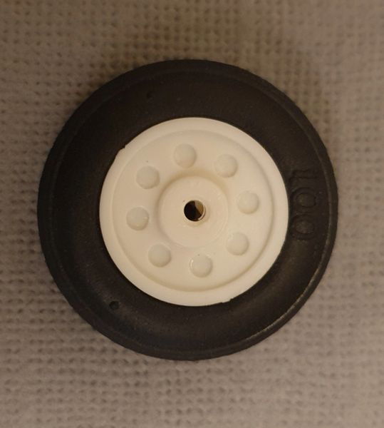 Ultra Light High Flexibilty Rubber PU Wheel 1"