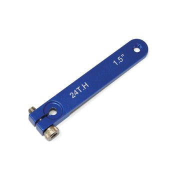 Aluminum Servo Arms (Single Arm) 1.5"Hitec 24T M3 blue