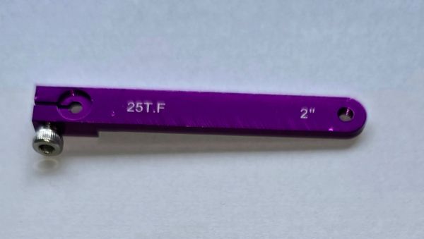 Futaba Aluminium Servo Arm 2in M3 Purple