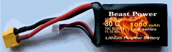 11.1v 1000mah 30C Beast Power V2 Series