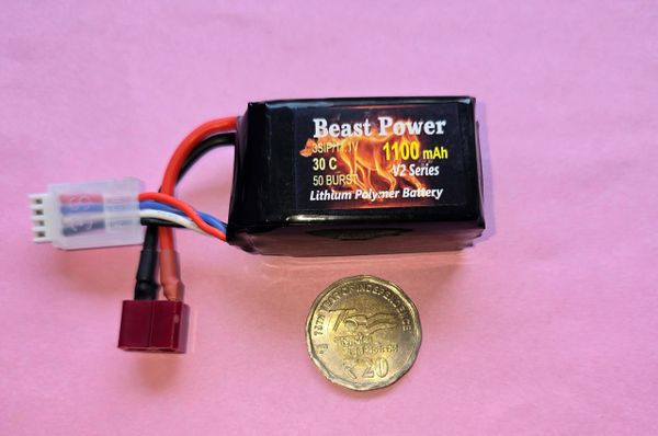 11.1v 1100mah 30C Beast Power Compact V2 Series