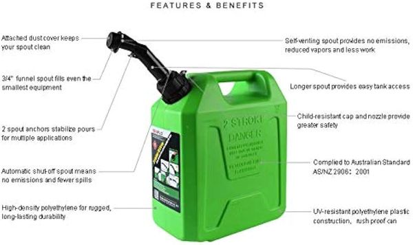 Falcon Field Fuel Can Green 10 Ltr.