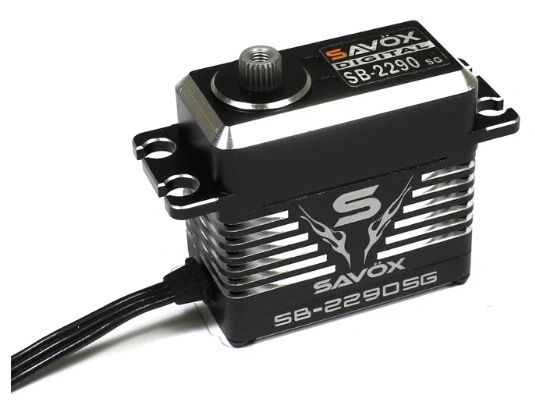 SAVOX SB2290SG HV High Speed Brushless Servo Black Edition Torque @ 7.4v: 55.0 kg