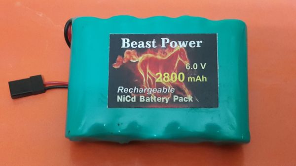 Receiver Pack 2800mAh 6.0v NICD