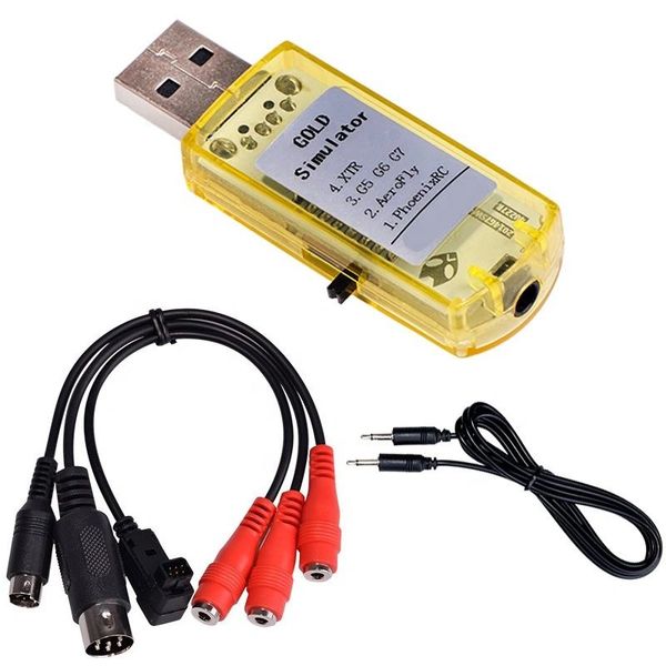 RC Flight Simulator 22 in 1 RC USB Flight Simulator With Cables for G7 Phoenix 5.0 Aerofly VRC FPV Racing Drone RC Quadcopter