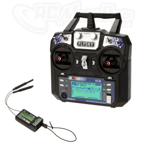 FlySky FS-i6 2.4G 6CH PPM RC Transmitter With FS-iA6B Receiver