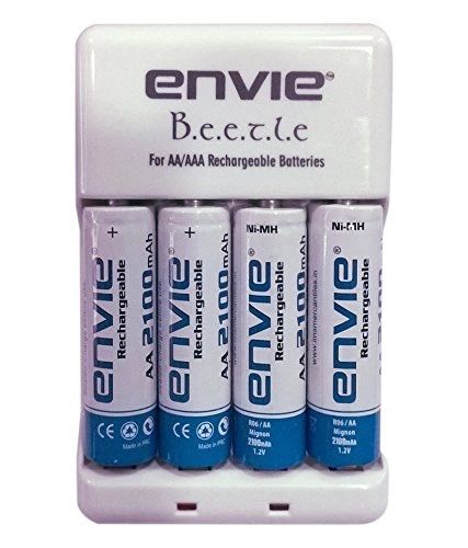 Envie ECR-20 Envie AA Battery Charger and Rechargeable Batteries
