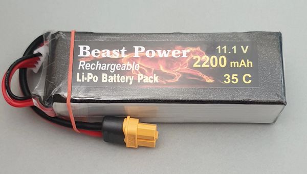 11.1V 2200 mAh 35C Lipo Battery Pack Beast Power