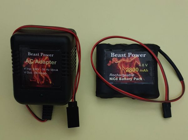 Receiver Pack 2800mAh 4.8v NICD with charger