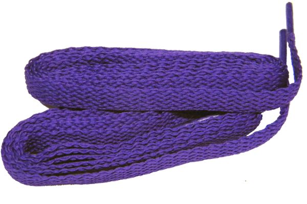 Brilliant Purple TeamLaces(Tm) Bulk 24 Pair Pack - 8mm Flat Athletic Shoelaces