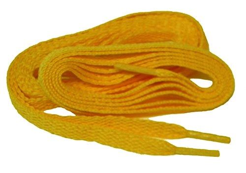 ProAthletic(tm) FLAT "Yellow Gold" Sneaker Shoelaces (2 Pair Pack, 27-84 IN/69-213 CM, 8mm in Width)