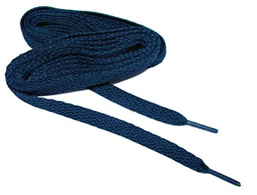 ProAthletic(tm) FLAT "Navy Blue" Sneaker Shoelaces (2 Pair Pack, 27-84 IN/69-213 CM, 8mm in Width)